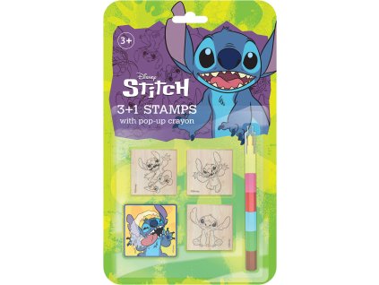 JIRI MODELS Razítka 3+1 set s pop-up voskovkou Lilo and Stitch