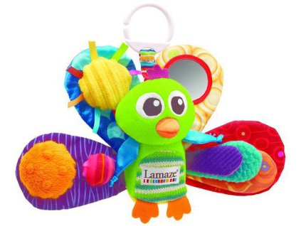 LAMAZE Páv Emil na kočárek pro miminko