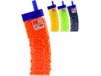 Kuličky náhradní barevné 6mm do pistole kulličkovky set 800ks v dóze 4 barvy