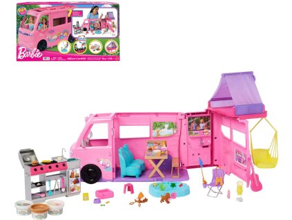 MATTEL BRB Barbie auto karavan snů velký herní set s modelínou a doplňky