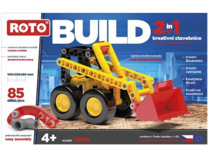 ROTO Build Bagr 85 dílků 2v1 konstrukční STAVEBNICE