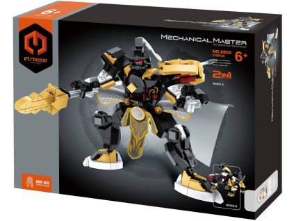 Stavebnice iM.MASTER Mechanický bojový robot 370 dílků 2v1 plast