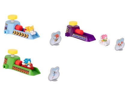 Sonic Go Go Racers Mini Launcher SET
