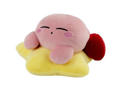Kirby Warpstar Mega Plyšák Spící Kirby na hvězdičce plyš 38 cm