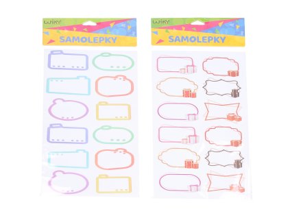 Samolepící jmenovky 14x31,5 cm