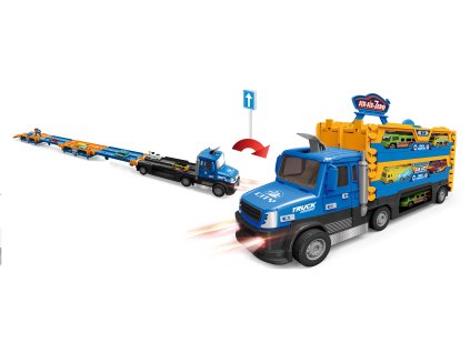 Auto tahač s vystřelovací dráhou na auta 140 cm