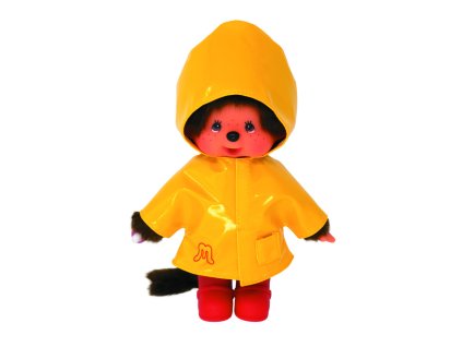 Monchhichi Mončiči chlapec ve žluté pláštěnce 20 cm