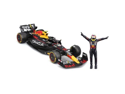 Bburago 1:24 RACE Formula F1 - Red Bull Racing RB19(2023) #11 (Sergio Peréz) -with driver and decora
