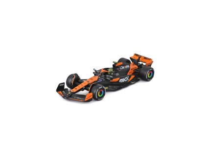 Bburago 1:43 RACE Formula F1 - McLaren F1 Team MCL38 (2024) #4 Senna Edition with driver and decorat