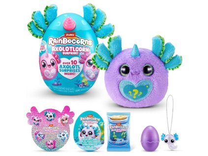 ASMODEE Rainbocorns: Sparkle Heart Axolotlcorn Plyšák s doplňky