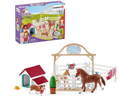 SCHLEICH Hostující koně, Hannah s fenkou Ruby