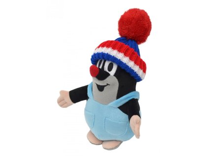 MORAVSKÁ ÚSTREDNA Krtek 20 cm, kalhotky, kulich modrý-trilokora, plyšová hračka