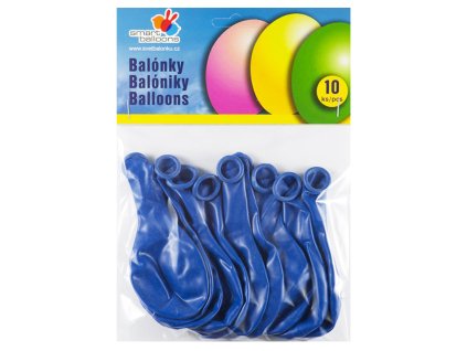 Balónek nafukovací - sada 10ks MODRÉ 26cm