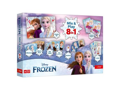 Mix & Play 8v1 Ledové království/Frozen společenská hra v krabici 40x27x5cm