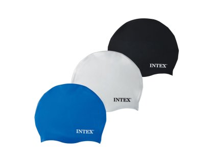 Koupací čepice silikonová 3 barvy v krabičce 7x14,5x2,5cm 8+