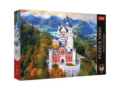 Puzzle Premium Plus - Photo Odyssey:Zámek Neuschwanstein,Německo 1000 dílků 68,3x48cm v krab 40x27cm