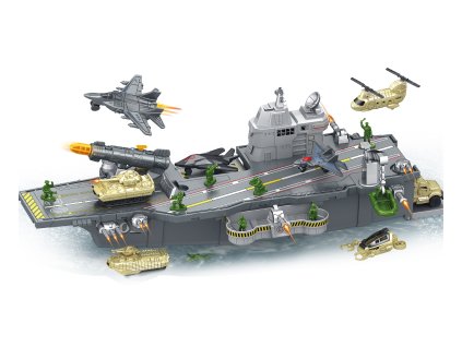 Letadlová loď s vozidly a vojáky set 47 cm