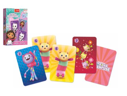 Černý Petr Gabby/Gabby´s Dollhouse společenská hra v papírové krabičce 6x9x1cm 20ks v boxu