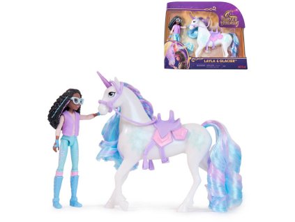 SPIN MASTER Unicor Academy Layla a Glacier herní set 2 figurky s doplňky