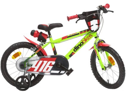 ACRA Dětské kolo Dino Bikes 416US 2022 neon 16" balanční kolečka