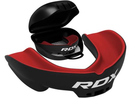 RDX 3W Chránič zubů dospělý černo-červený
