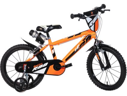 ACRA Dětské kolo Dino Bikes 163GLN oranžové chlapecké 16" balanční kolečka