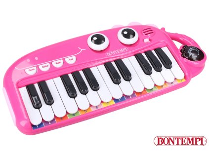 Bontempi Klavír elektronický růžový 30 cm