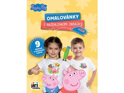 JIRI MODELS Omalovánky s nažehlovacími obrázky prasátko Peppa Pig