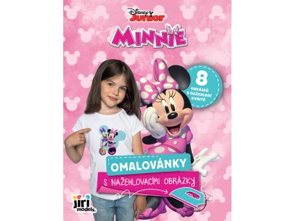JIRI MODELS Omalovánky s nažehlovacími obrázky myška Minnie Mouse