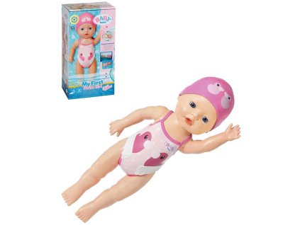 ZAPF BABY BORN Panenka plaváček holčička My First 30cm plave ve vodě