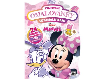 JIRI MODELS Omalovánky tvarované + samolepky Minnie Mouse
