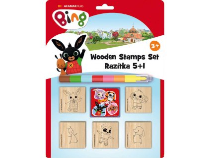 JIRI MODELS Razítka 5+1 s pop-up voskovou Králíček Bing