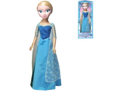 Panenka Bambolina ledová princezna 80cm modré zdobené šaty
