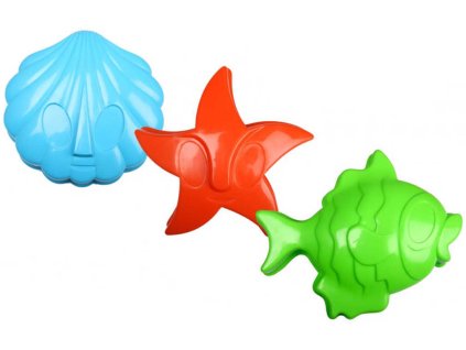 ANDRONI Formička velká bábovička zvířátko moře 3 druhy 4 barvy na písek