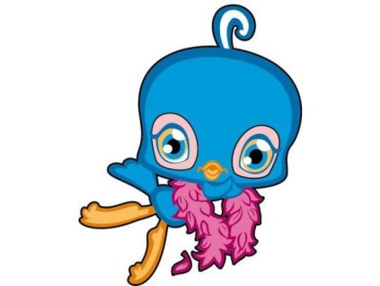 Dekorace Littlest Pet Shop PTÁČEK (pěnová samolepící na stěnu, sklo, nábytek apo