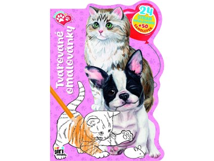 JIRI MODELS Omalovánky tvarované Štěňátka a koťátka