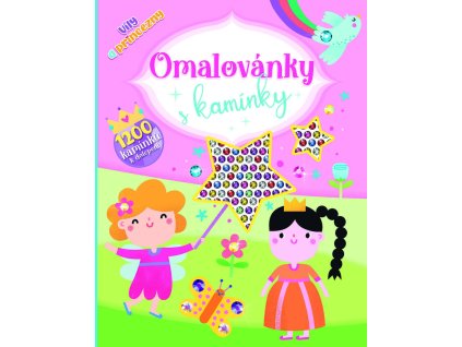 JIRI MODELS Omalovánky s kamínky Víly a princezny