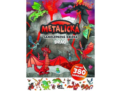 JIRI MODELS Metalická samolepková knížka Draci
