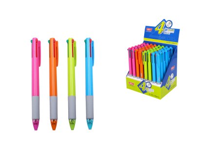 Propiska vícebarevná 0,7mm (4 barvy), kuličkový mechanismus varty