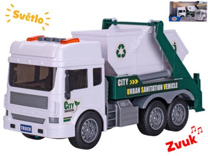 Auto popelářské kontejner se světlem a zvukem