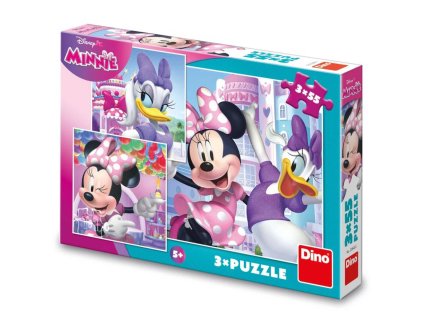 DINO Puzzle 3x55 Minnie a Daisy