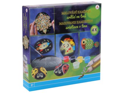 Malování na kamínky svítí sada