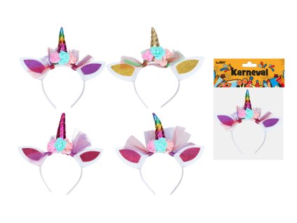 Set karneval - čelenka jednorožec