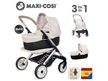 SMOBY Smoby Kombinovaný kočárek Maxi Cosi pro panenky béžový