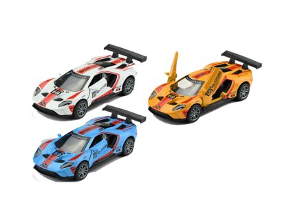 Auto kovové závodní na zpětné natažení 12,5 cm