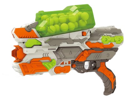 Pistole Bullet Storm s pěnovými míčky 35,4 cm