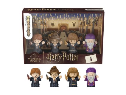 Fisher Price Little People 4ks zberateľská figúrka Harry Potter a Kámeň Mudrcov