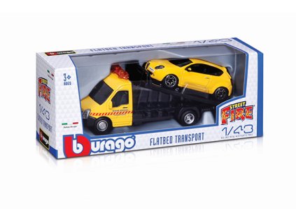 Bburago 1:43 Faltbed Transport Assort 6 druhov ASST