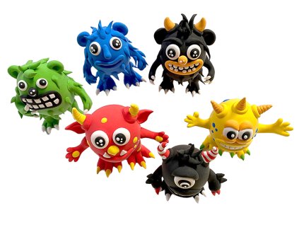 MODELO Samotvrdnúca hmota - príšerky