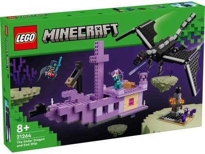 LEGO MINECRAFT Drak z Enderu a loď z Endu 21264 STAVEBNICE